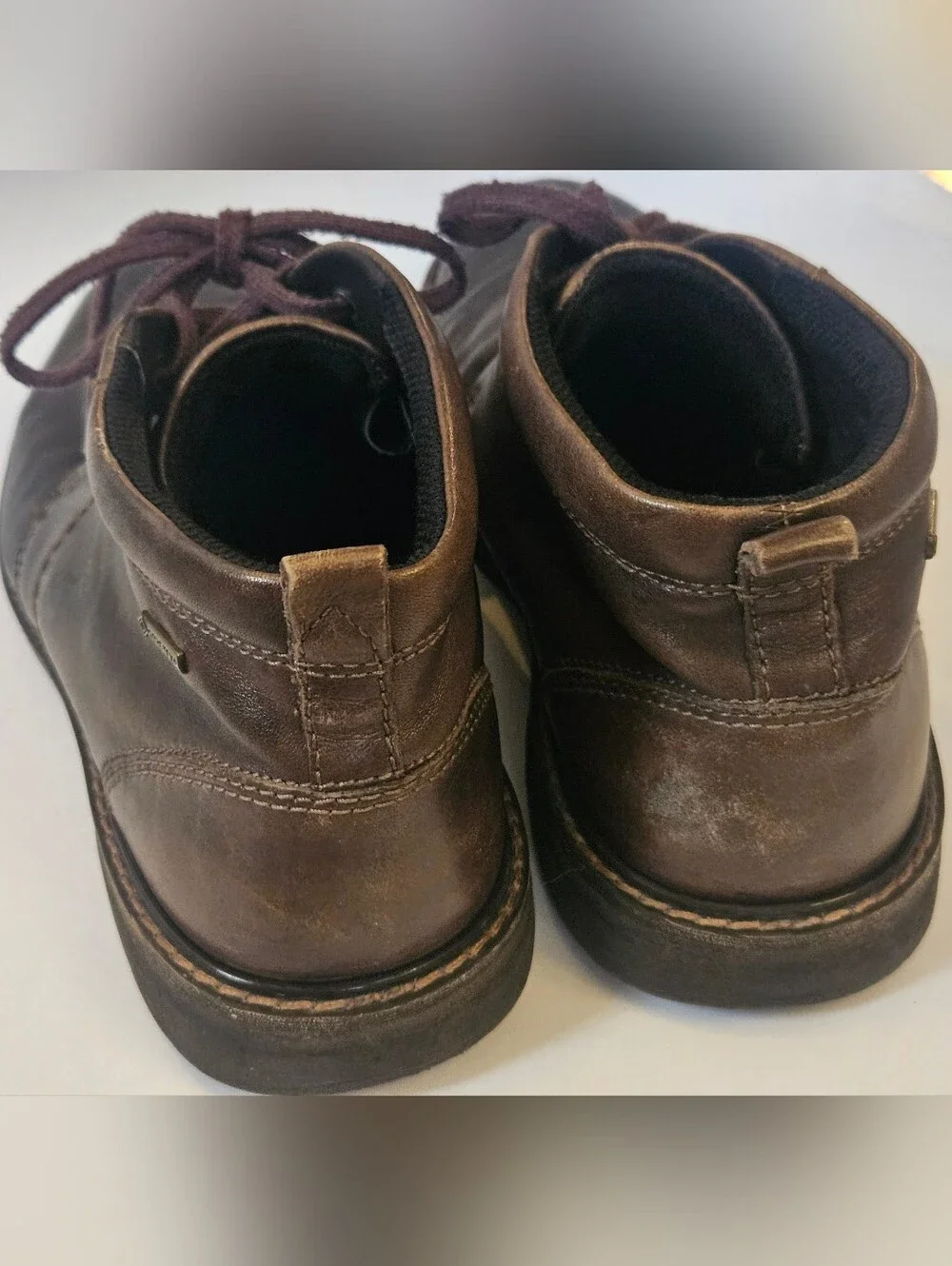 ECCO Turn Gore-Tex Chukka Boots Men EU 42 US 8 8.5 US Brown Leather Waterproof